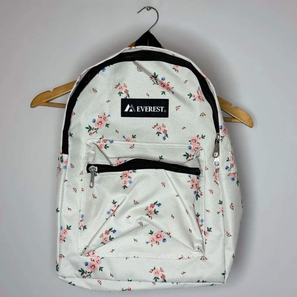 Kids Everest White Floral Backpack
